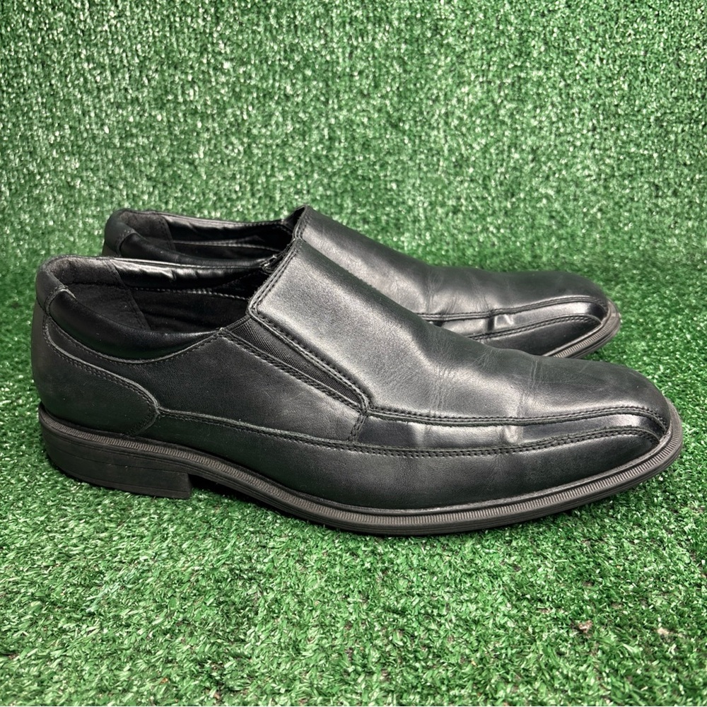 Kenneth Cole Black Leather Loafer Men’s Dress Shoes Size 10.5